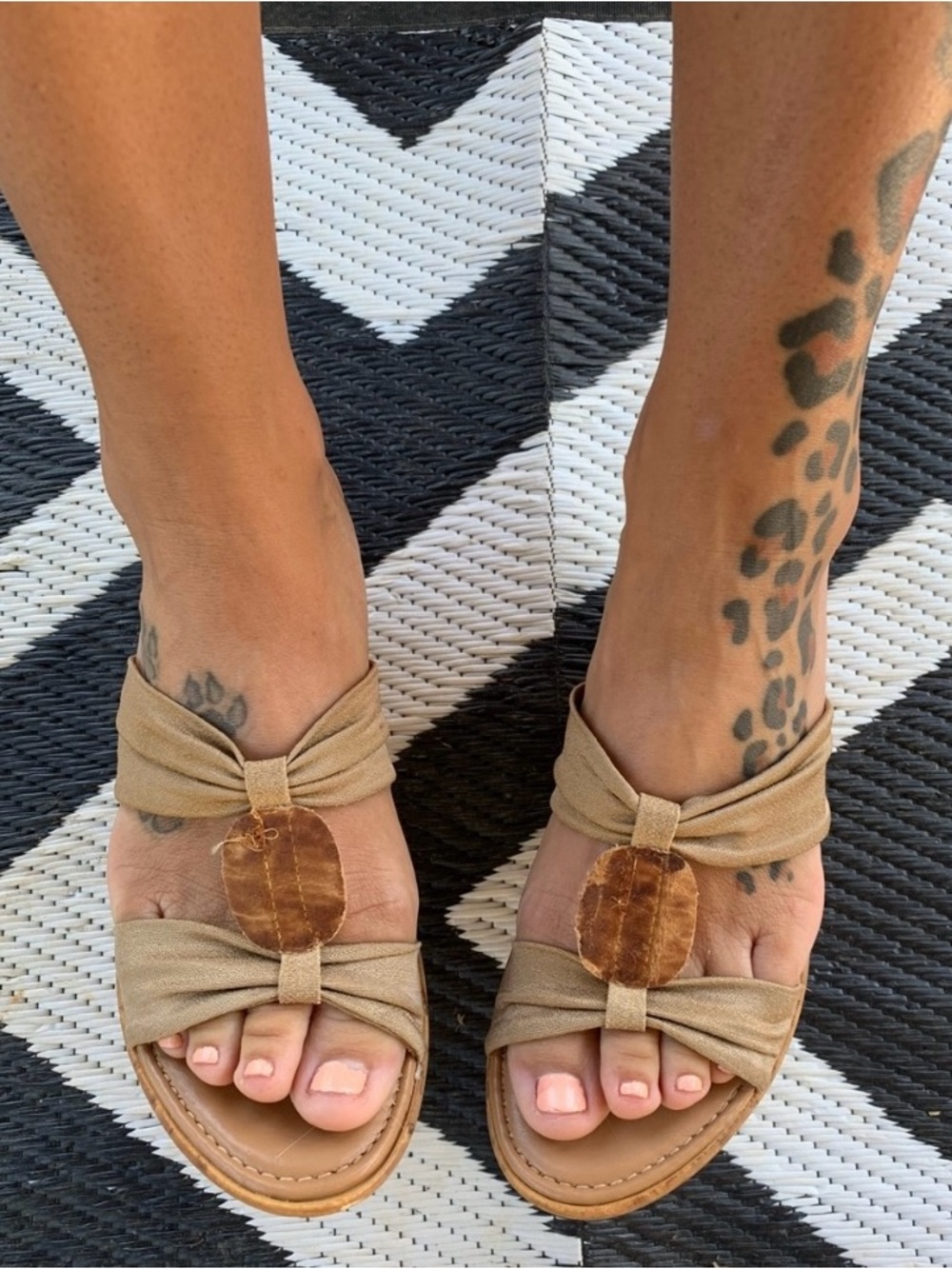 🥥Italian Beachy Beige & Tan cork Wedges by Italian Shoemaker